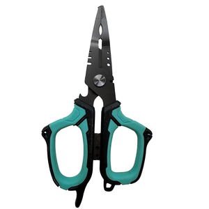 Tijeras para Anillas de Pesca de 6 Pulgadas, Multifuncionales, con Mango de PP+TPR, Cuchillas Microdentadas de Acero Inoxidable, Duraderas y Ecológicas - Product Image 4