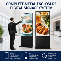 Pantalla Digital Interior con Marco Metálico de 32 Pulgadas, Video Wall Full HD 1920x1080 para Centros Comerciales y Centros Gubernamentales