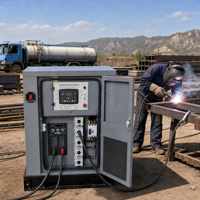 Groupe électrogène diesel mobile super silencieux OEM en gros 20 kW 30 kW 300 A 400 A 500 A pour soudage électrique, triphasé CE ISO