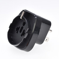 Adaptateur de prise de voyage US/EU/AU vers US 3 broches USA Japon Canada Philippines Thaïlande Taïwan Type B avec mise à la terre SD-5