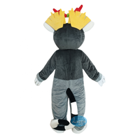 Costume de mascotte roi julien lémurien de Madagascar