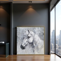 Peinture à l'huile sur toile nature morte peinte à la main, imperméable, écologique, art mural moderne pour la décoration de hall d'hôtel et de salon