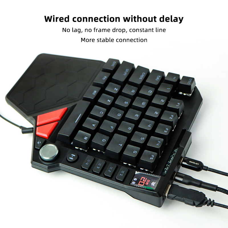 模型製作用品 Handjoy k5 Handjoy K5 Game PUBG Mobile Mechanical Keyboard with RGB