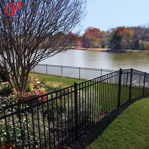 Clôture de sécurité en métal noir thermolaqué avec embouts de poteaux en fer forgé pour la décoration de jardin – Fournisseur d'usine - Product Image 5