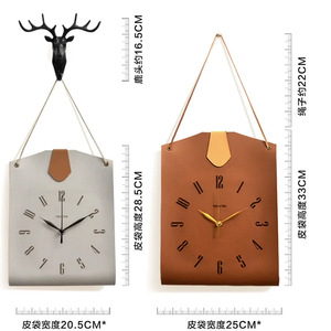Personalized wall <b>clocks</b> in stock, Nordic style, decorative wall <b>art</b>, retro, no-drill hanging <b>clocks</b>. - Product Image 5
