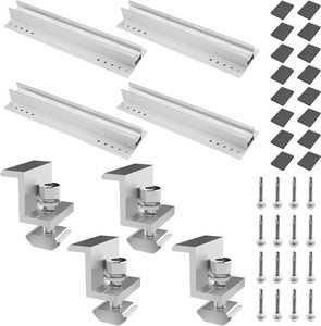 Mini soporte <span class=keywords><strong>de</strong></span> montaje <span class=keywords><strong>de</strong></span> riel para Panel Solar, instalación fácil y rápida, sin <span class=keywords><strong>carril</strong></span>, 300mm <span class=keywords><strong>de</strong></span> longitud - Product Image 1