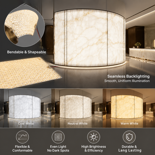 Factory 24V Dimmable LED Light Sheet Cuttable Led Panel Modular Slim Island Light Backlit Led Flat Modern Led Panel Light