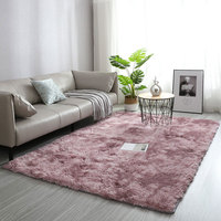 Tapis shaggy ultra doux à poils longs, écologique, lavable en machine, en polyester avec envers en latex, style Europe du Nord