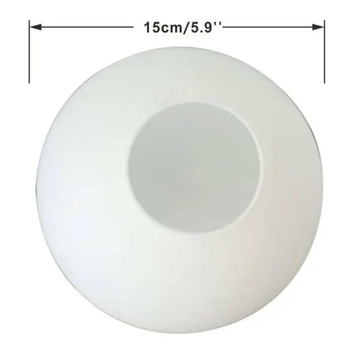 Opal branco frosted vidro lâmpada, sombra de substituição lâmpada, cobertura para parede, arandela, pingente de iluminação