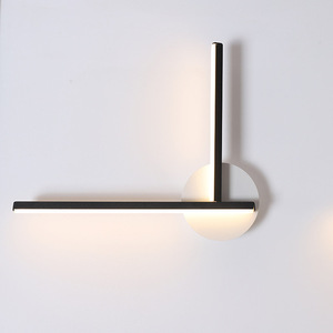Modern LED <b>Wall</b> <b>Light</b> E26 Touch Control <b>Dimmable</b> Ra90 Black Shade Aluminum Body for Bedroom Villa Attic Corridor - Product Image 2