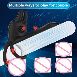 Drahtlose Fernbedienung G-Punkt Vibrator <span class=keywords><strong>Ring</strong></span> für Männer Elektrische Erotik zubehör Cockring für Männer Mastur batoren Vibratoren Sexspielzeug - Product Image 3