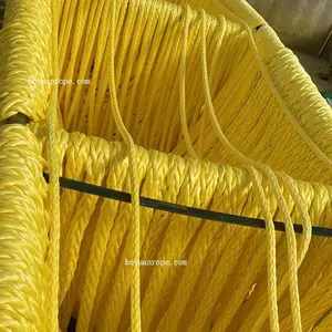 Dnv Certificate Approved UHMWPE Braided Mooring Hawser Rope With Synthetic Fiber 12-strands Single-braided Colorful HMPE Rope