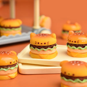 Abalorios de Resina con Diseño de Hamburguesa Kawaii para Manualidades, Joyería Hecha a Mano, Decoración de Cocina en Miniatura - Product Image 5