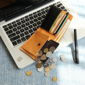 Men's Casual Short <b>RFID</b> Vegetable Tanned Leather Genuine Leather <b>Wallet</b> with Open Closure Waterproof - Product Image 2