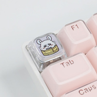 Clavier de jeu artisanal en résine imprimé 3D, clavier de jeu Chiikawa, ESC fait à la main, support de remplacement, personnalisation, claviers mécaniques