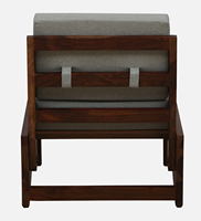 Fauteuil en bois moderne avec revêtement en tissu, chaise d'appoint confortable pour salon, salle à manger, meubles de maison