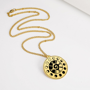 Myshape Azulejo símbolo de la Deidad Maya Hunab Ku colgante <span class=keywords><strong>collares</strong></span> joyería de acero inoxidable hombres talismán <span class=keywords><strong>collares</strong></span> - Product Image 2