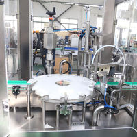 Machine automatique de remplissage et de capsulage d'huile liquide pour bouteilles en verre ou en plastique 10-1000ml pour la pâte de tomate de mayonnaise de sirop