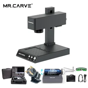 MR CARVE M4 Lazer oyma makineleri küçük taşınabilir otomatik Metal yazı Fiber markalama makinesi DAJA Lazer yazıcı makinesi