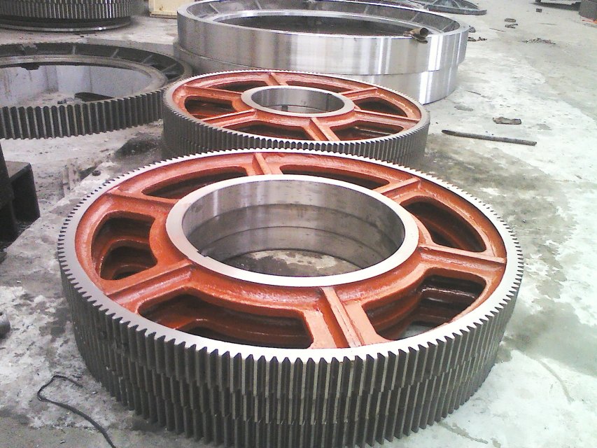 OEM Casting Forging Steel Spur Large Diameter Ring Gear Big Gear Girth Gear For Rotary Kilns