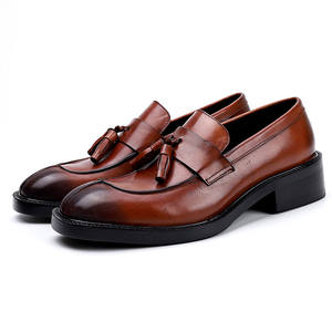 2025 Chaussures formelles de luxe les plus vendues-Cuir véritable-Chaussures décontractées classiques à bout pointu-Chaussures antidérapantes pour hommes - Product Image 2