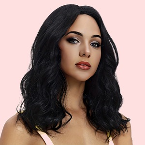 วิกผมยาวแบบเกาหลีสำหรับผู้หญิงชาวยุโรปอเมริกัน <span class=keywords><strong>ทรง</strong></span><span class=keywords><strong>ผม</strong></span><span class=keywords><strong>ยาว</strong></span>ปานกลาง <span class=keywords><strong>ผม</strong></span>นุ่มลื่น แสกกลาง มีหน้าม้า <span class=keywords><strong>ผม</strong></span><span class=keywords><strong>ยาว</strong></span>หยิกแบบเครื่องจักร - Product Image 3