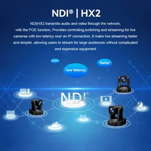 F20N Video konferans NDI HX HD 1080P SDI HD MI Video çıkışı TV stüdyo ofis ekipmanları optik Zoom 20X PTZ kamera