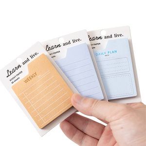 BECOL Bloc-notes adhésif rétro en gros, créatif et mignon, feuilles mobiles, notes autocollantes hebdomadaires et quotidiennes pour l'école et le bureau - Product Image 2