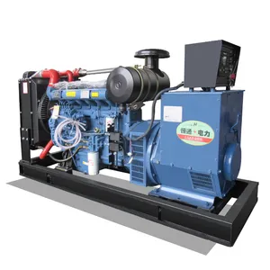 Set Generator Diesel Tipe Terbuka 150KW Seri Weifang Disertai Kualitas Baik Harga Rendah Tiga Fase 50Hz