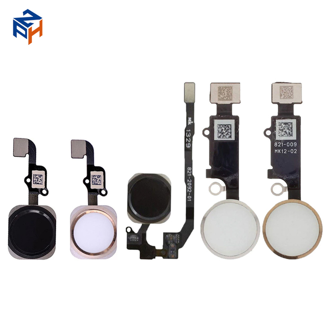 Original Touch Id Home Button Fingerprint Scanner for iphone 5 5s 6 6s 7 7plus 8 8plus Se2 Fingerprint Repair Flex Home Button