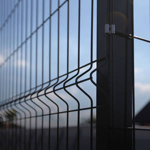 Valla de PVC Galvanizado <span class=keywords><strong>con</strong></span> Marco de Hierro de 6 Pies, Revestimiento en Polvo, <span class=keywords><strong>Malla</strong></span> de Alambre de Acero Soldada Curvada en 3D, Fácil de Montar, Modelado 3D - Product Image 6