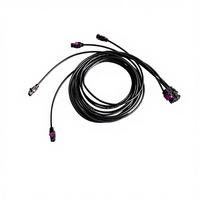 H-MTD RG174 Kabel Koaksial Seri Devica E6Z010-001 untuk Otomotif Tahan Air Bersertifikasi RoHS Kabel Terpilin Berpelindung 0.28mm