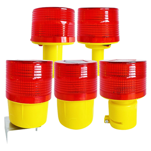 Lampu Peringatan Tenaga Surya Model 01 untuk Crane Menara, Pembatas Jalan, Lampu Sinyal Konstruksi, Lampu Strobo Keselamatan Berkedip di Malam Hari - Product Image 6
