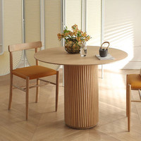 Mariage en vente Usine de luxe Nouveau restaurant Meubles de salon table à manger ronde en bois