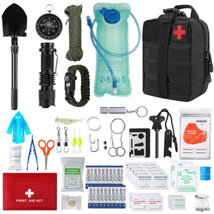 Kit de survie en plein air 4L, outils de premiers secours imperméables, équipement d'urgence pour les aventures en pleine nature - Product Image 1