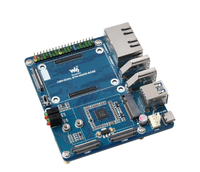 Carte de base Raspberry Pi CM4 Dual Gigabit Ethernet avec prise en charge du module 5G/4G, carte de support industriel pour le module de calcul 4