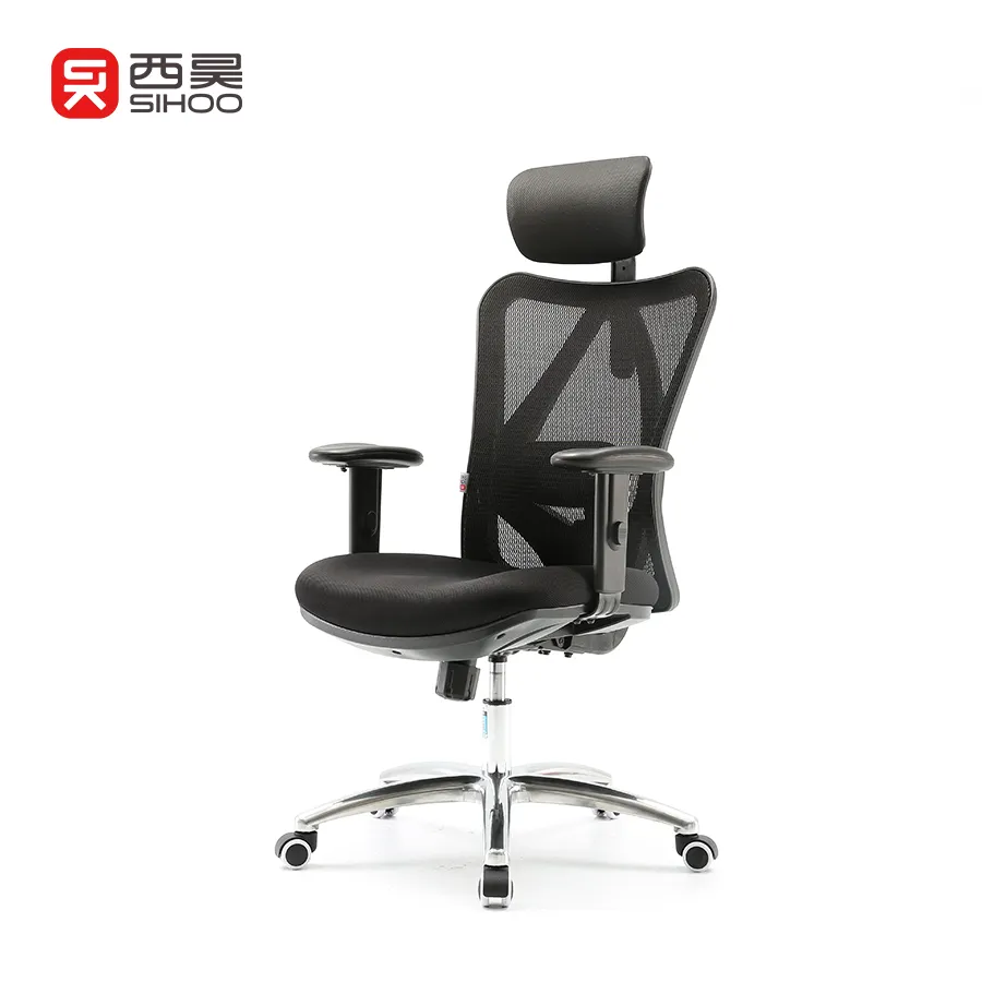 Free Sample SIHOO M18 Black High Back Boss Executive Ergonomic Swivel Chair Mesh Office Chairs
