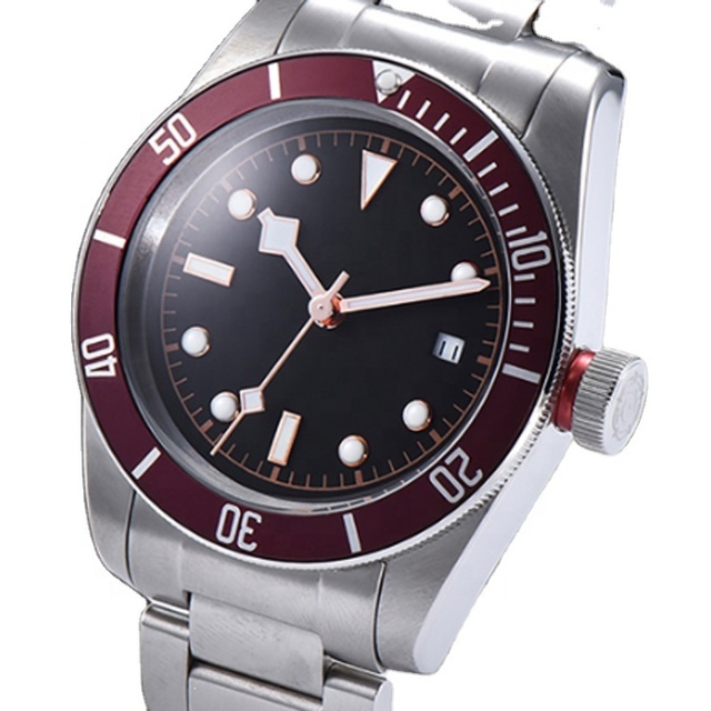 China OEM Luxury Miyota 316L Stainless Steel Sport Business Mechanical Watch-Antique Charm Pointer Chronograph 5BAR Water