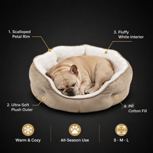 <span class=keywords><strong>Coussin</strong></span> pour animaux de compagnie festonné en fausse fourrure longue et moelleuse, confortable, rembourré en coton PP, amovible et lavable, pour chiens et chats, vente en gros - Product Image 3
