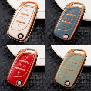 Pour Citroen C2 C3 C4 C5 C6 C8 DS4 pour Peugeot 107 207 306 307 407 308 607 nouveau TPU voiture clé à rabat coque coque Fob - Product Image 4