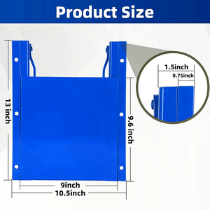 Puerta Corredera de Acero al Carbono Azul Cuadrada, Resistente a la Corrosión, de Alta Resistencia, Gruesa y Segura, Marca JH-Mech - Product Image 2