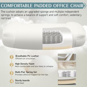 Chaise de jeu ergonomique et élégante, réglable en hauteur, inclinable, sans outil de montage, pour usage domestique, avec rotation à 360° °   Roulettes pivotantes - Product Image 3