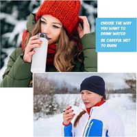 Bouteille d'eau à sublimation SCCFMM 500 ml en acier inoxydable, gobelet isotherme sous vide, tasse de voyage pour café, idéale pour le bureau, les voyages et les activités de plein air