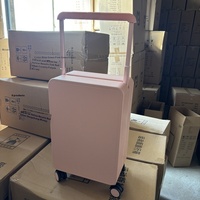 Valise Cabine Mi-Haute 20 Pouces, Style Frais, Résistante aux Rayures, à l'Usure, en PC, Chariot 24PC, Design Attrayant 26 Pouces