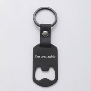 Llavero de Acero Inoxidable Grabado con Láser Personalizado y Abrebotellas, Logotipo de Empresa de Fábrica, Artesanía en Metal - Product Image 4