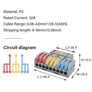 Nhanh chóng kết nối thiết bị đầu cuối nhanh chóng dây-to-dây nối Nylon cách điện thiết bị đầu cuối dây nối kẹp kết nối - Product Image 5