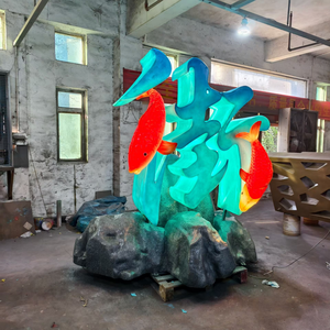 Scultura Personalizzata per Esterni con Logo Luminoso per Negozi e Monumenti Commerciali in Resina e Fibra di Vetro - Product Image 4