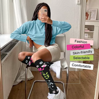 6 paires de chaussettes de compression de sport grande taille chaussettes de sport de course à pied chaussettes longues tube à séchage rapide chaussettes antidérapantes pour adulte