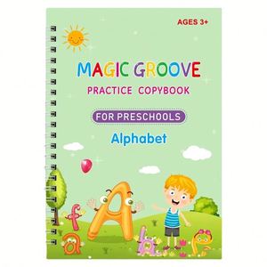Unique Silk Screen Printed Kids English Grooved Handwriting Copybook - Durable Practice <b>Book</b> for Events and Gifts - Product Image 5