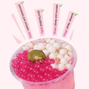 Taiwán <span class=keywords><strong>Granada</strong></span> Popping Boba Pearls Bursting Boba Ball Topping para Bubble Tea Milk Tea Bottle Shop Proveedor - Product Image 4